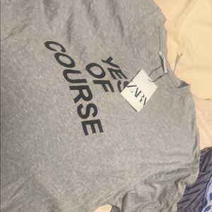 Zara Heather Gray Statement TeeZara shirts